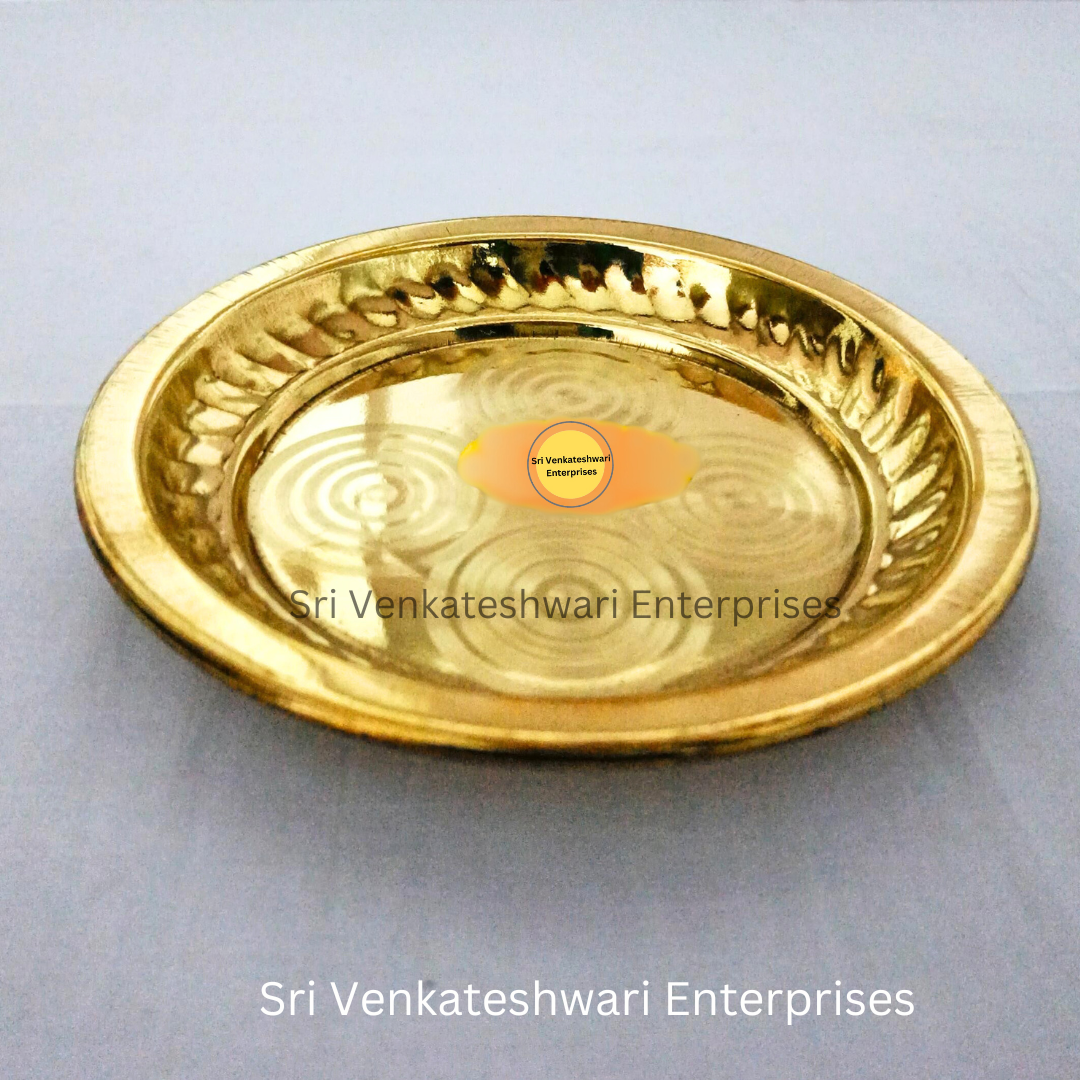Brass Plain Pooja Plates