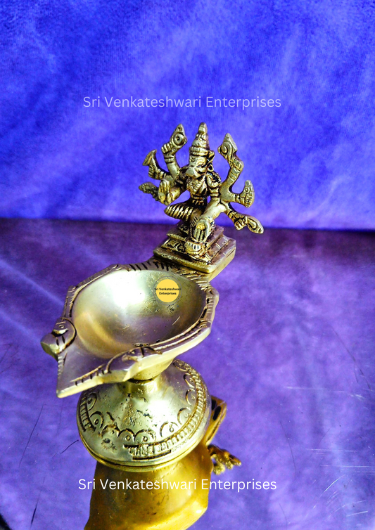 Brass Varahi Amman Vilakku