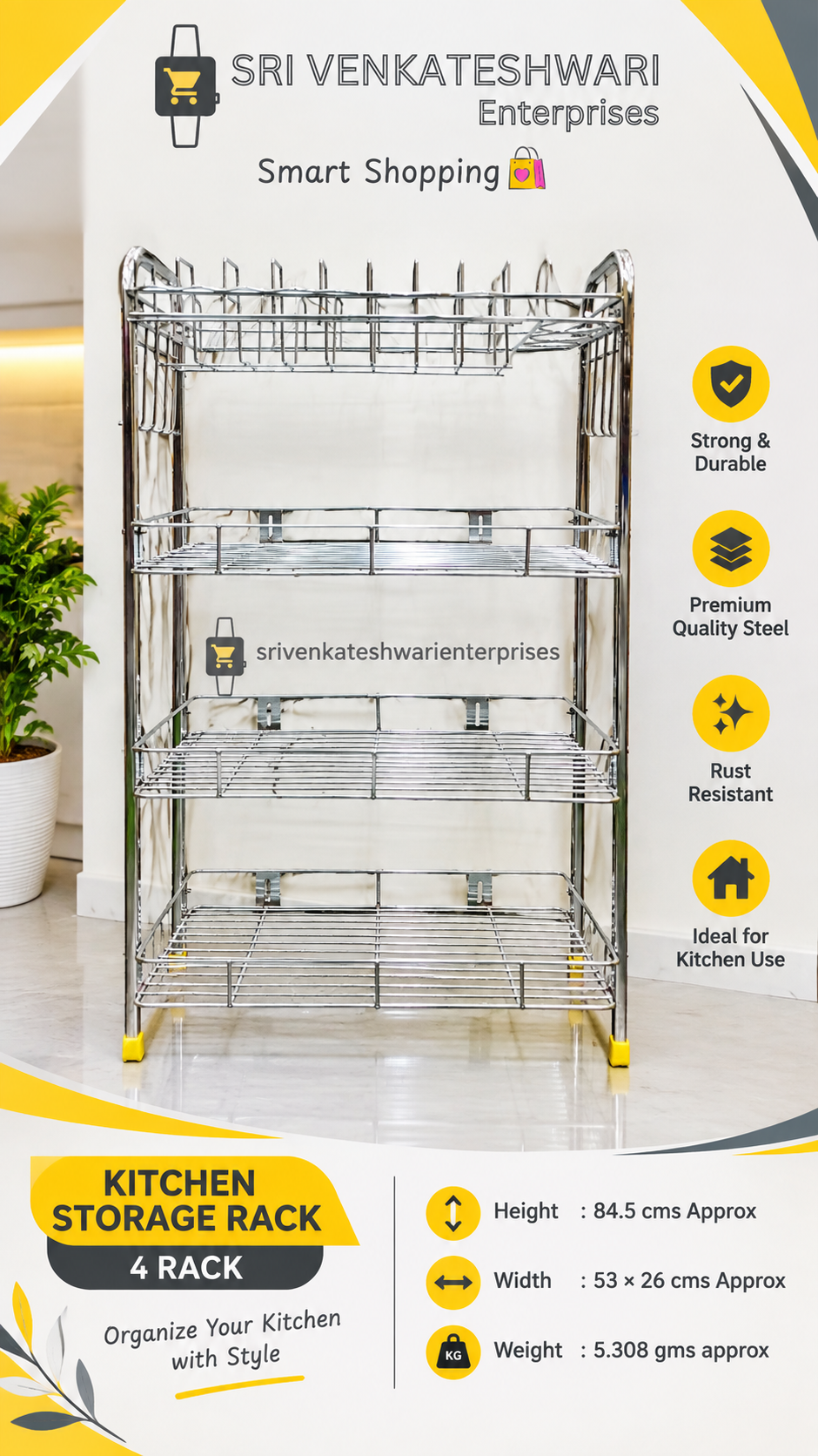 Kitchen Storage Rack