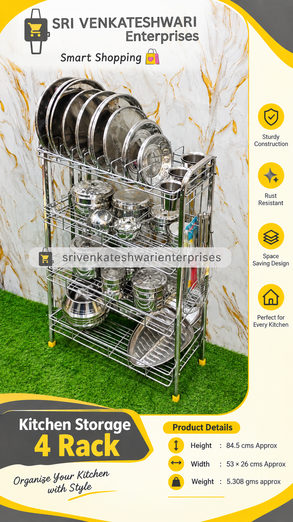 Kitchen Storage Rack