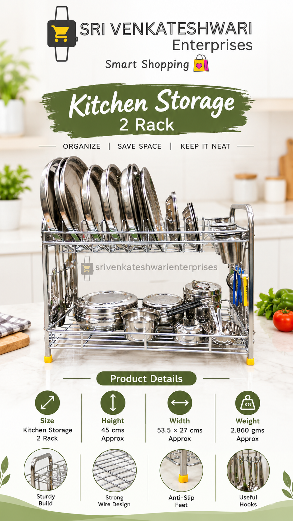 Kitchen Storage Rack